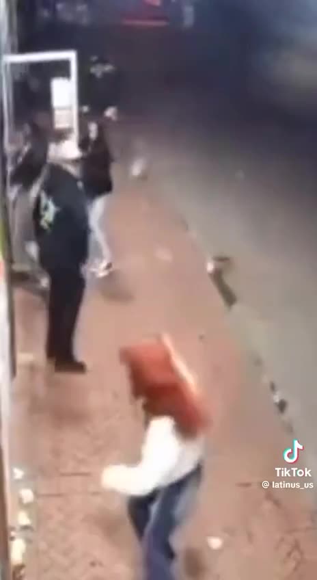 Another view of the terrorist, almost mowing down people in New Orleans