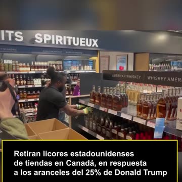 (Canadá) Retiran licores estadounidenses en respuesta a los aranceles Donald Trump