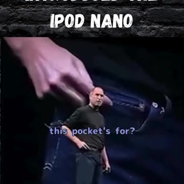 How Steve Jobs Introduced the iPod Nano