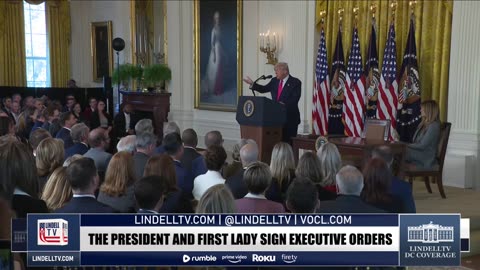 The President and First Lady participate in an Executive Order Signing