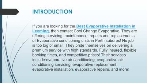 Best Evaporative Installation in Leeming