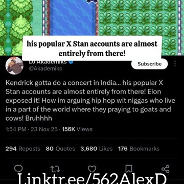 Akademiks Trolls Kendrick: "Tour India!" After X Exposes Fake Fans?