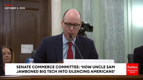Wow, Sean Davis isn't messing around in his opening statement in the senate today: