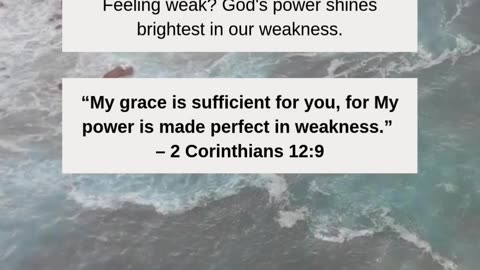 God’s grace is your strength. Lean into Him today. 💪🏼