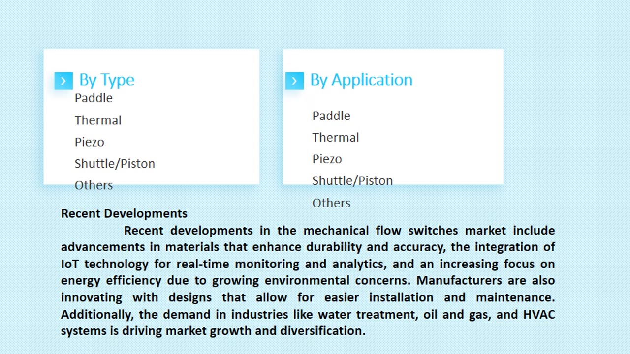 Mechanical Flow Switches Market Outlook, 2025-2033