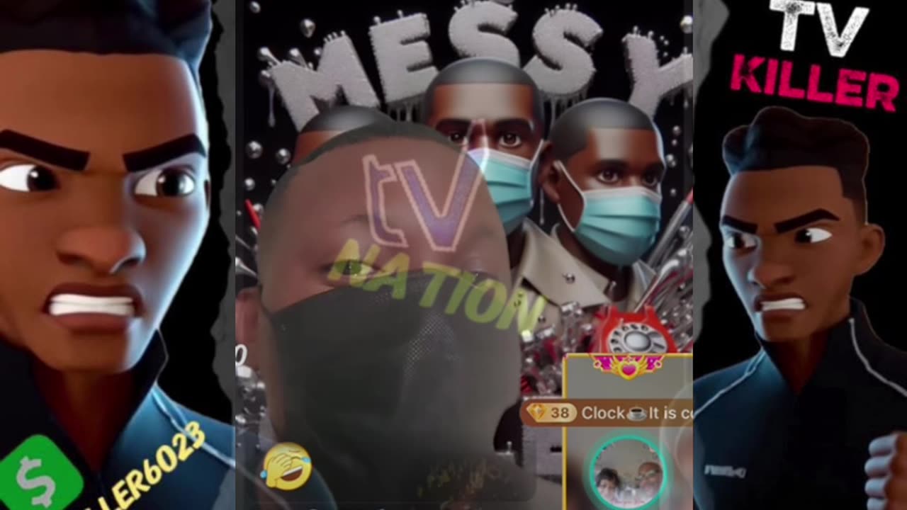 TRINA BEE VS TOMIKAY IN MESSY CALLER LIVE