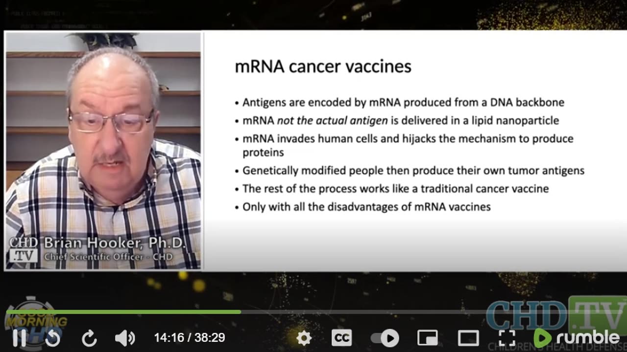 AI Generated mRNA Cancer Vaccines: Dr Brian Hooker