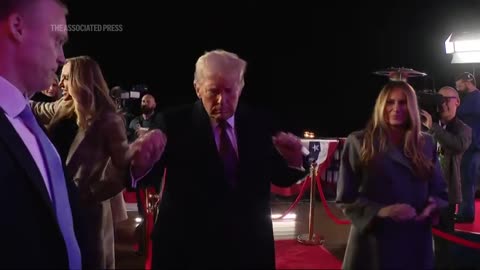 Fireworks display in Virginia as Trump attends an inauguration party