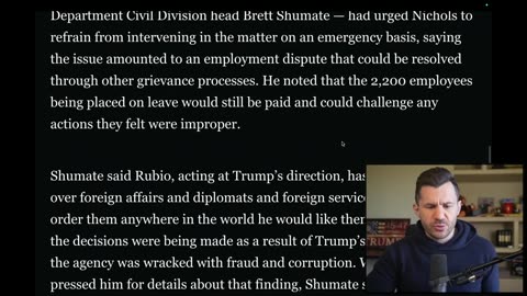 Robert Gouveia Esq. - DC Judge BLOCKS Trump’s Move to Put 2200 Workers on LEAVE