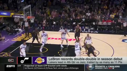 ESPN: The KING 👑 IS BACK Lakers win against the Jazz reaction