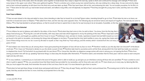 Acts 20 through 22 NKJV (Joshzilla89 Bible Reading)