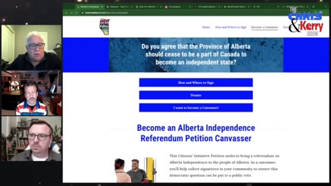 260118 Chris with Kerry Lambert and Greg Hartzler - StayFreeALBERTA.com and The Petition Breakdown