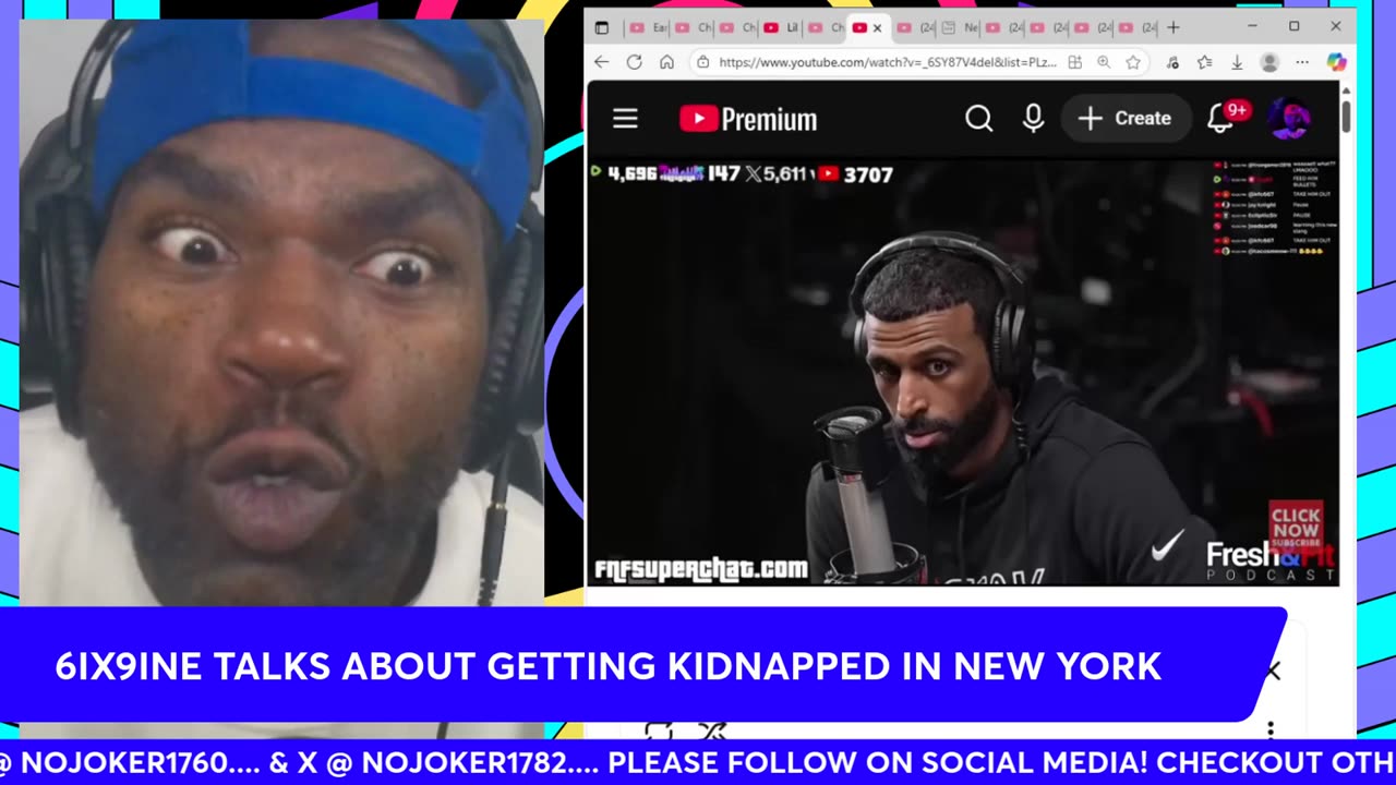 6IX9INE talks about getting KIDNAPPED in NEW YORK by the BLOODS & JIM JONES !