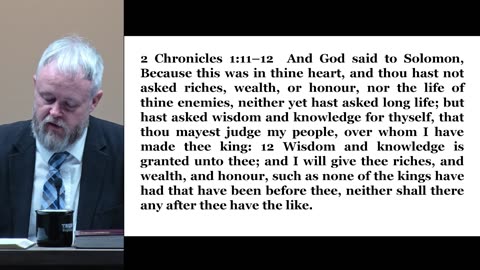 Sunday PM - 10/12/2025 - Ask for Wisdom: 2 Chronicles 1’s Divine Invitation