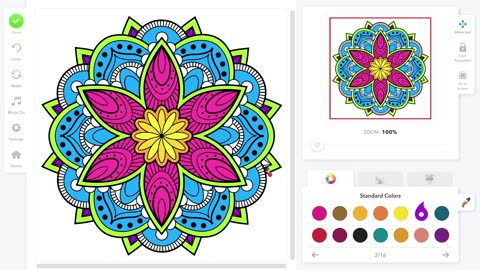 Coloring Book for adults - mandala 16