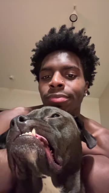 Owner Mimicking Silly Dog Face