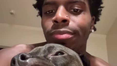 Owner Mimicking Silly Dog Face