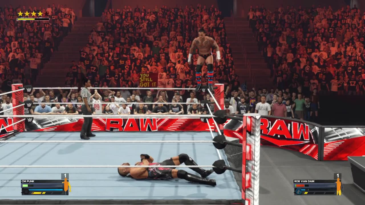 CM Punk VS Rob Van Dam Raw S 1 E 96