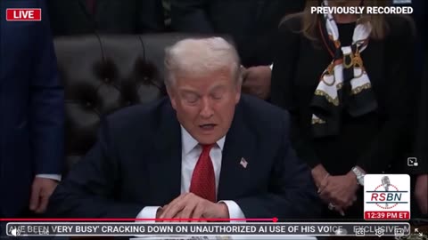 Pres. Trump & First Lady Melania Trump Participate in an Executive Order