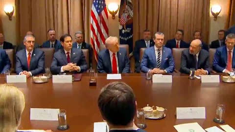 Prayer and Trump 🙏 White House First Cabinet Meeting