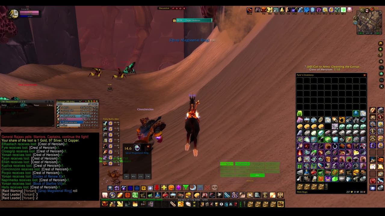 Turtle Wow - PUG AQ20 - Paladin POV - no commentary