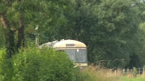 Diesel Observation Train Departing Tenterden Town In Kent 2021