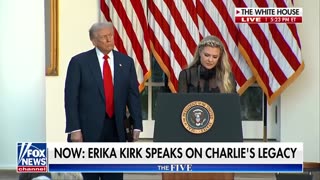 Erika Kirk accepts Presidential Medal of Freedom on behalf of her husband