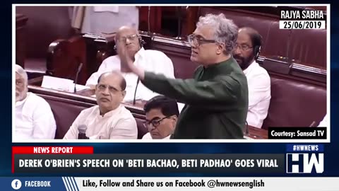 Derek O'Brien's Speech On 'Beti Bachao, Beti Padhao' Goes Viral