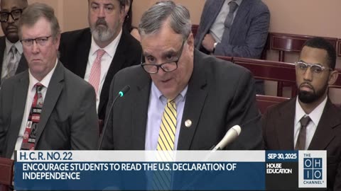 Ohio Reads The Declaration of Independence - HCR 22 Passes Committee