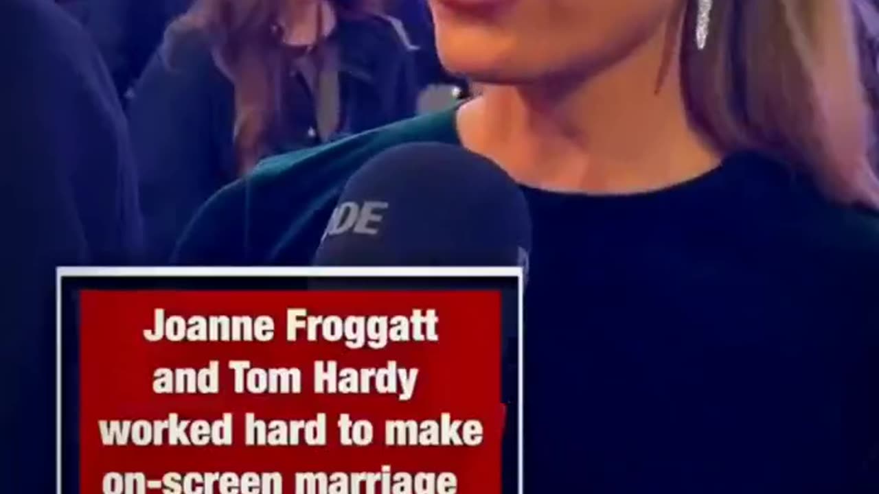 Joanne Froggatt met her on-screen husband Tom Hardy for the first time on the set of 'MobLand'.