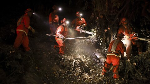 Inmate firefighters join the fight against wildfires in the Los Angeles area