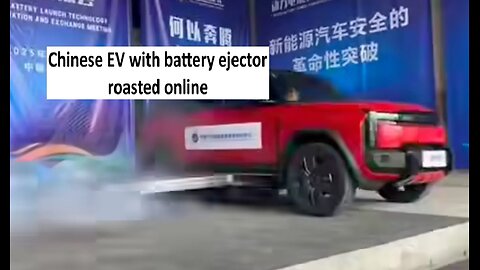 Chinas EV SUV with ejection battery goes viral 