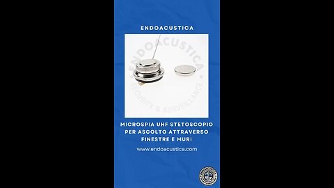 🎥 Microspia UHF stetoscopio – ascolta attraverso finestre e muri con chiarezza assoluta!
