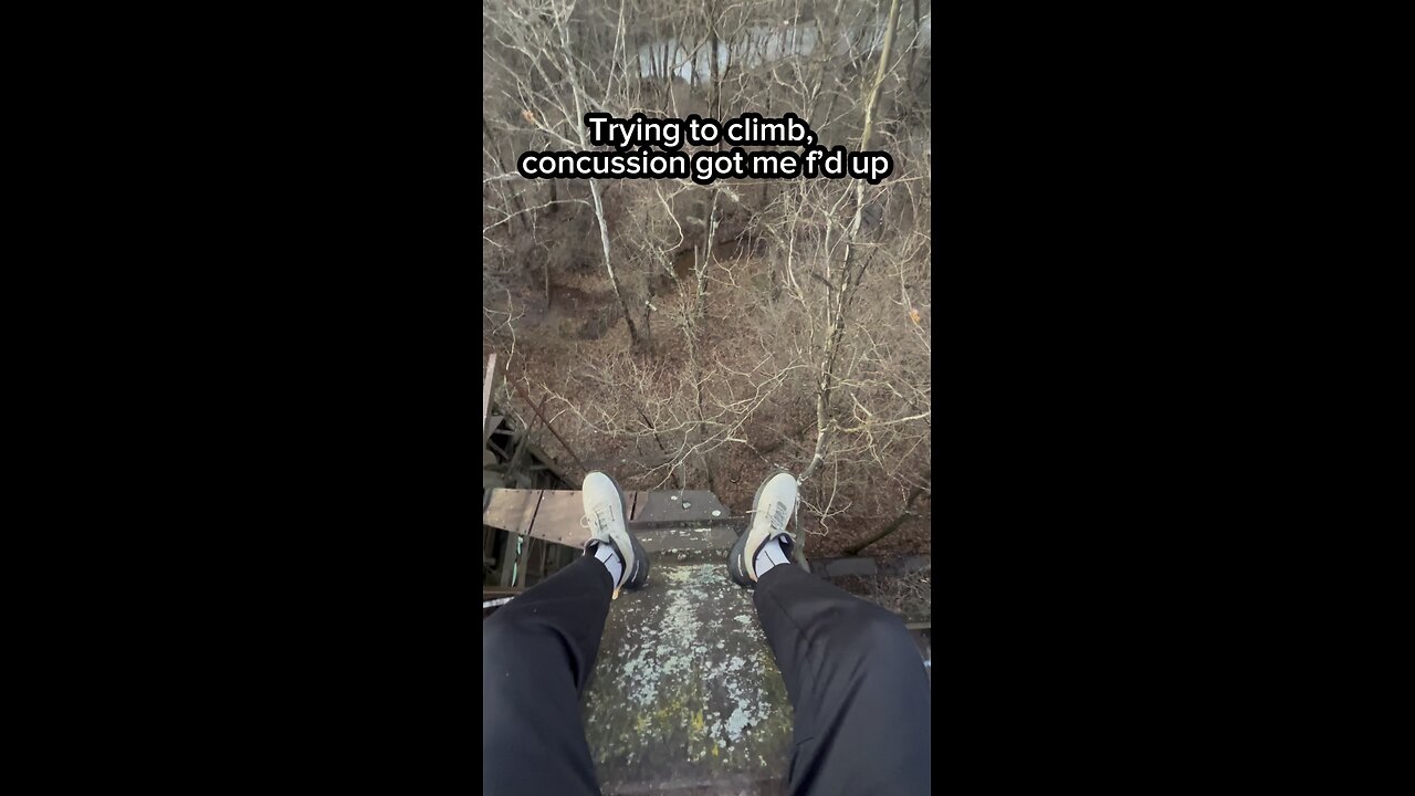 Dizzy while climbing. Imma need some PT but I’ll be back with even crazier content for y’all