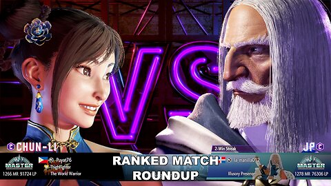 Kuya Kalbo SF6 Ranked Roundup. Chun Li Master Rank [Hori Fight Stick]