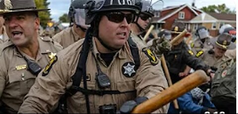 'Americans want to deliver a message'- Protestors clash with law enforcement outside ICE facility