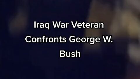 Veteran Calls Out George W. Bush For Lying