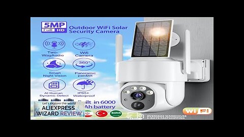 5MP Camera Wifi Outdoor Surveillance Security Camera Solar Panel Surveillance Cameras Review