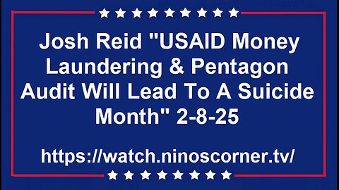 Reid "USAID & Pentagon Audit Will Lead To A Suicide Month" 2-8-25