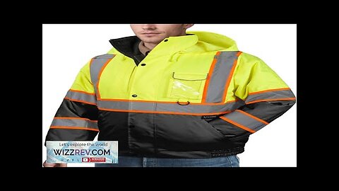 TICONN Hi Vis Rain Jacket Waterproof Safety Bomber Jacket Reflective ANSI Class Review