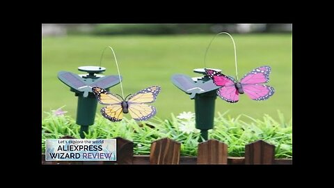 Garden Decoration Solar Powered Dancing Fluttering Butterflies Flying Humming Bird Garden Review