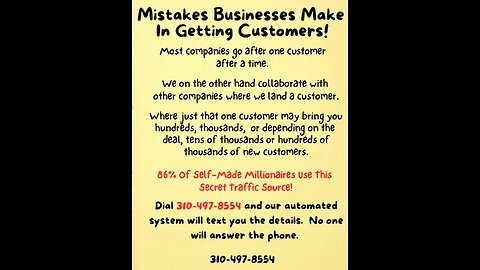 Mistakes businesses make in getting customers!