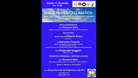 RISCALDAMENTO CLIMATICO: QUALI PRETESTI PER L'IMPIEGO DELLA GEOINGEGNERIA SOLARE? (OSCURAMENTO DEL SOLE)