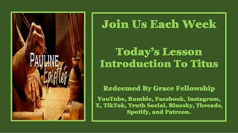 The Pauline Epistles – Introduction To Titus