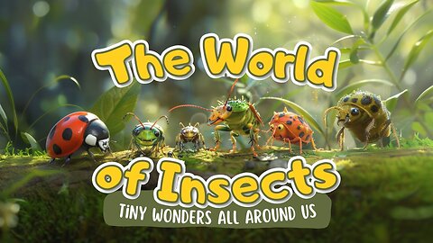 The World of Insects: Tiny Wonders All Around Us | Kids Learning Animated Video