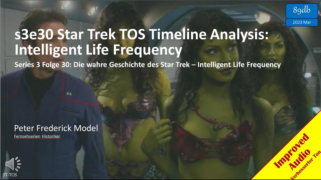 s3e30 Star Trek TOS Timeline Analysis: Intelligent Life Frequency