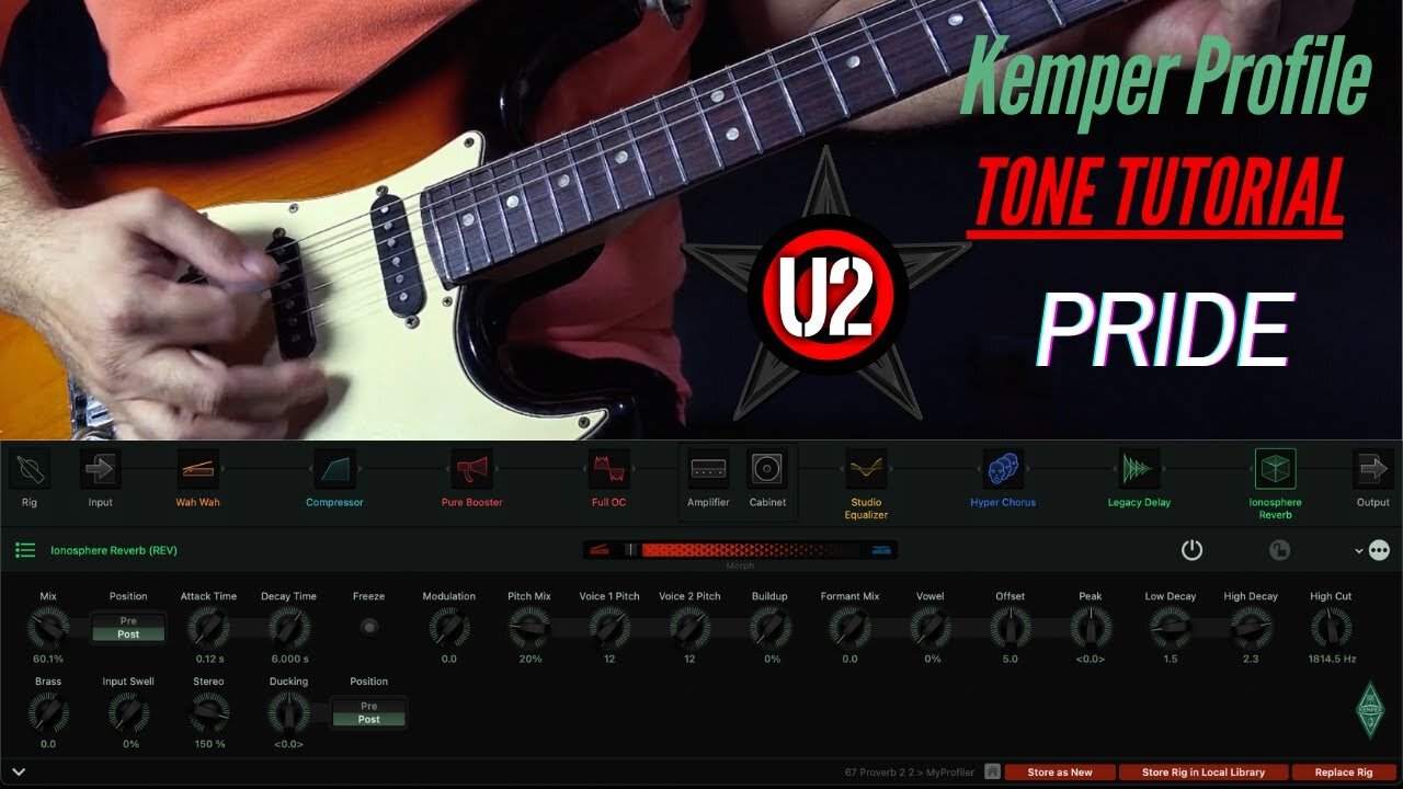 Perfect U2 The Edge Tone Recreation Tutorial #guitar #kemperprofiler #stratocaster