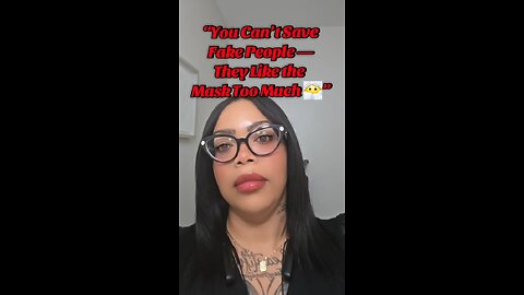 you can't save fake ppl