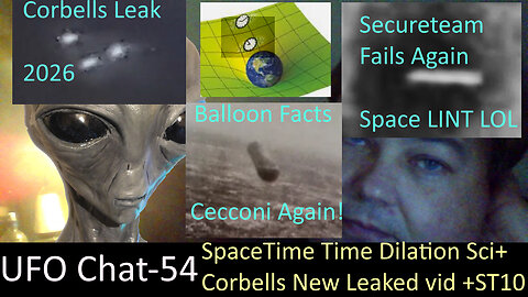 UFO Chat with Paul -54 Time Dilation SpaceTime Gravity + Corbells new Leak +UAP vids analyzed