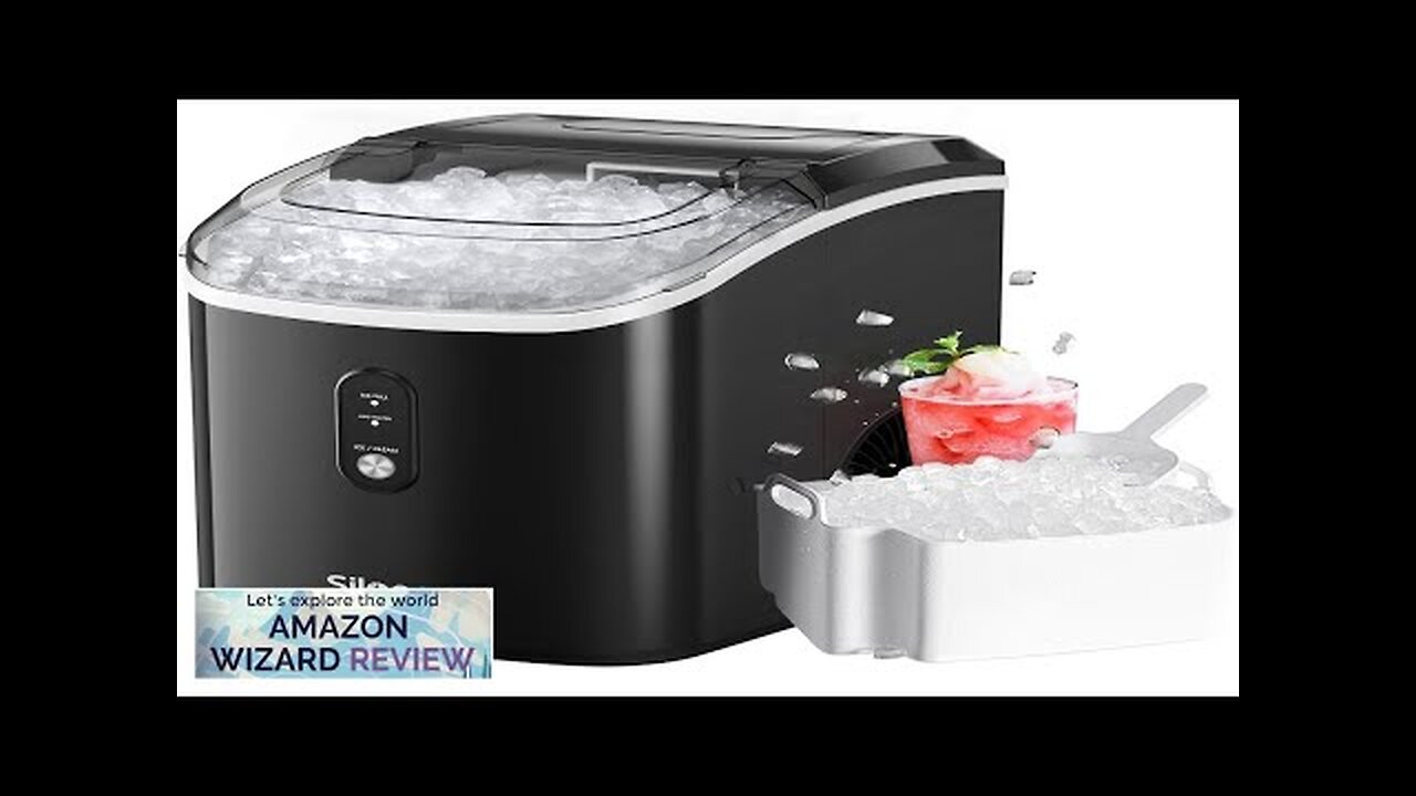 Nugget Countertop Ice Maker Silonn Chewable Pellet Ice Machine with Self-Cleaning Function Review